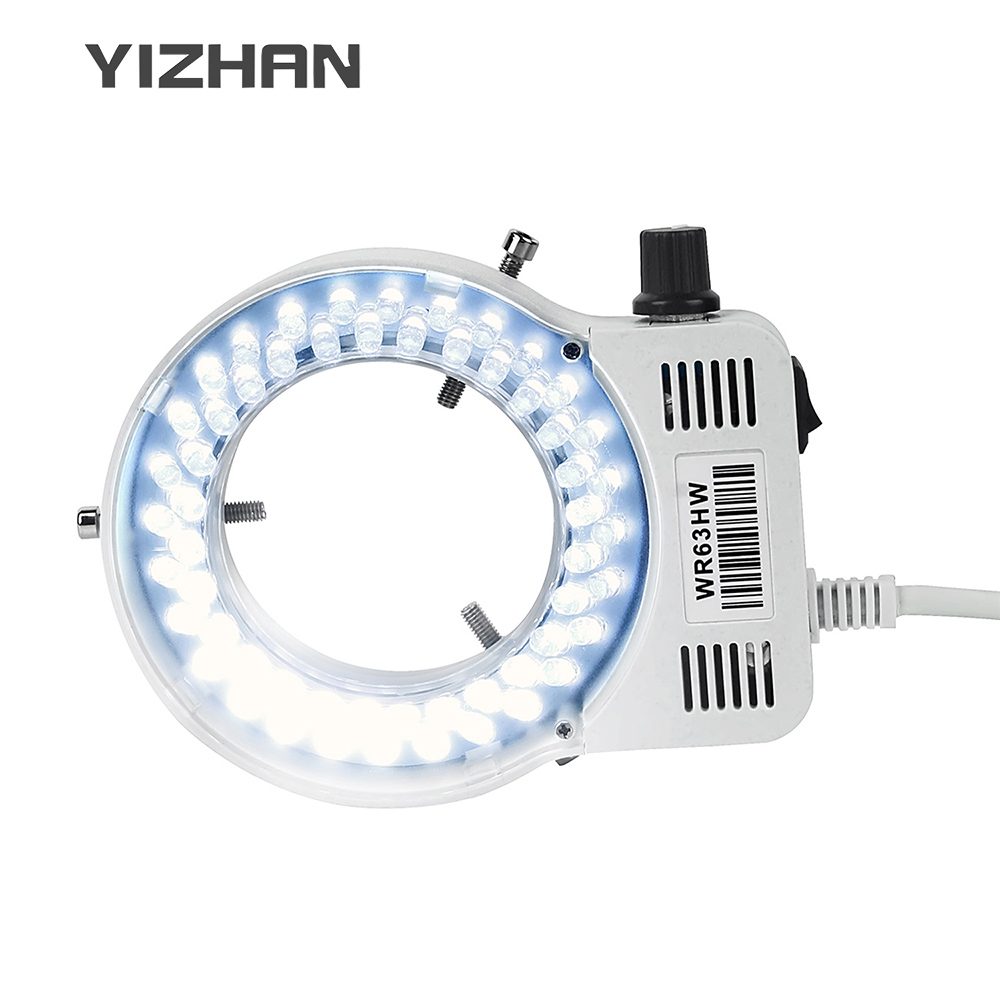 LED リングライト照明器調整可能なランプ業界双眼三眼顕微鏡ステレオ工業用レンズカメラ拡大鏡