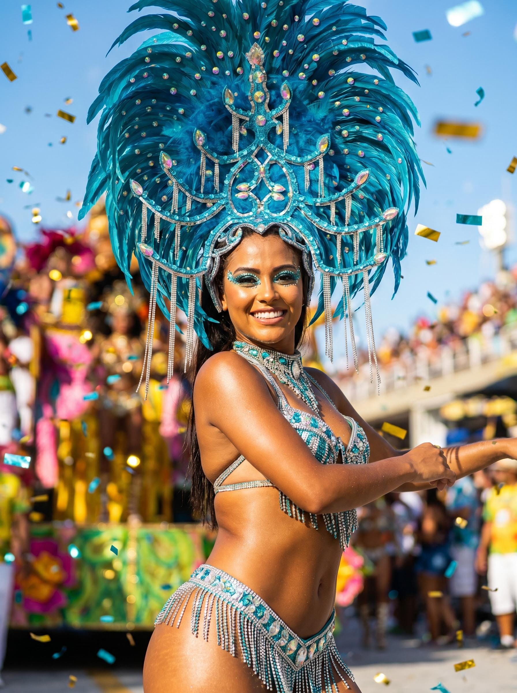 ラテンダンスサンバアクセサリーファッション絶妙な頭飾り羽繊細なダンスショーアクセサリー