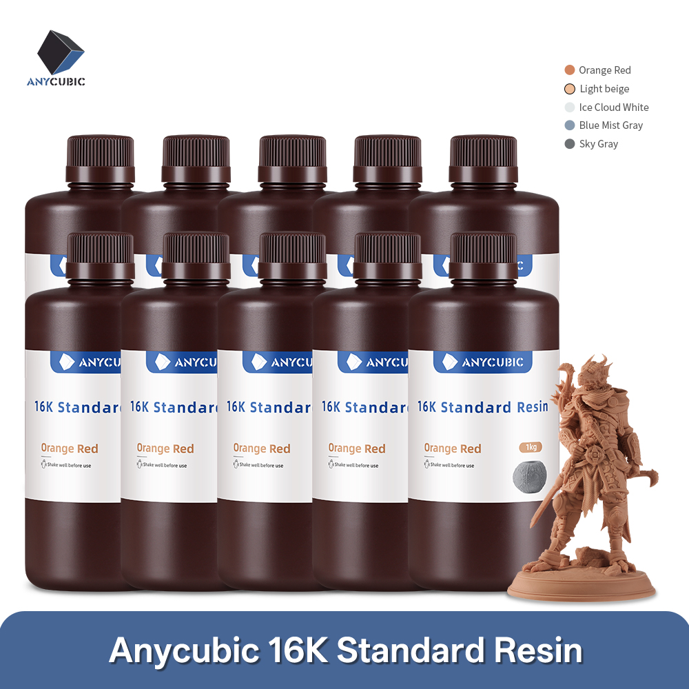 ANYCBUIC 10KG 16K 標準樹脂 LCD 3D プリンタ用高精度低臭低粘度 3D 印刷標準 Photopolymer0KG