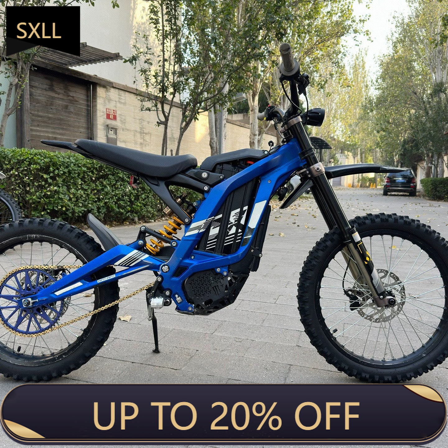 SXLL 2024 販売オフロード電動ダートバイク長距離オートバイ 60V 40AH 中央モーターライト蜂 X 大人 6000 ワット良質
