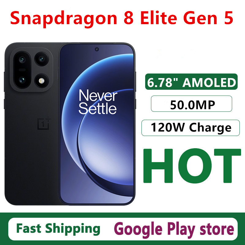 Global Rom Oneplus 15 Mobile Phone 6.78" AMOLED 50.0MP Camera 120W Charge 50.0MP IP69 Waterproof Snapdragon 8 Elite Gen 5 OTA