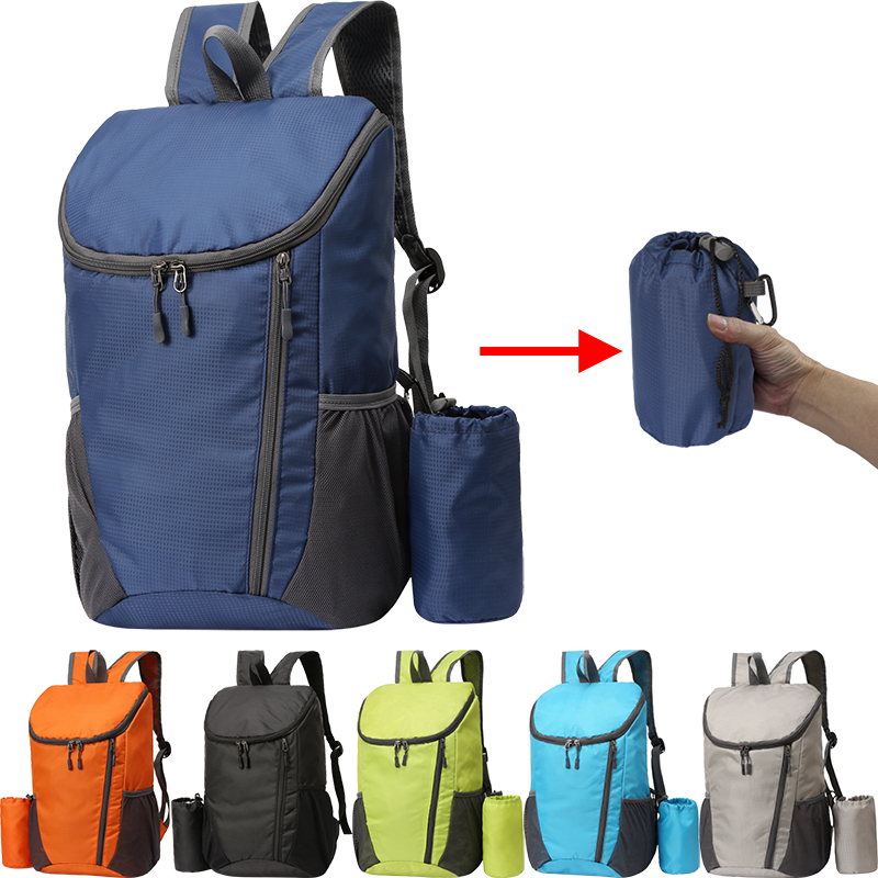 23L デイパックポータブル折りたたみバックパック折りたたみ登山バッグ超軽量アウトドアサイクリングリュックサック旅行ハイキングナップザック