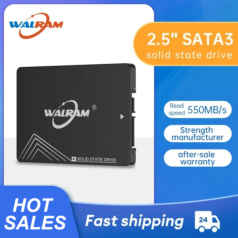 WALRAM 1 テラバイト SSD 512 ギガバイト 2.5 SATA3 ラップトップ SSD 256 ギガバイト 128 ギガバイト 120 ギガバイト 64 ギガバイト HHD 内部ソリッドステートドライブ 240 ギガバイトのハードディスクデスクトップ PC