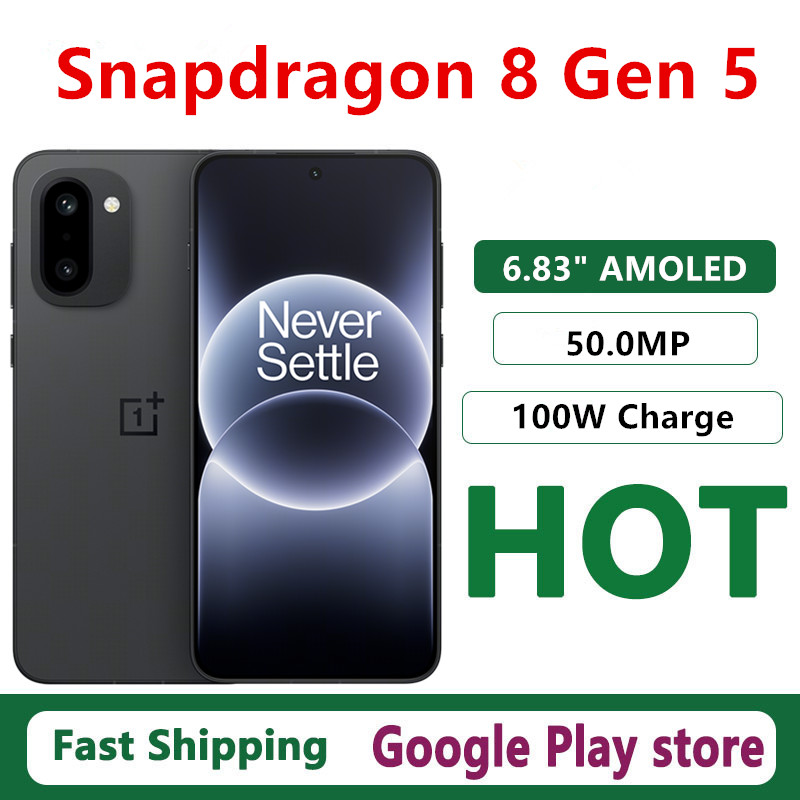 Original Oneplus Ace 6T Mobile Phone Snapdragon 8 Gen 5 OTA 6.83" AMOLED 120HZ 50.0MP Camera 100W Charge 8300mAh IP69 Waterproof