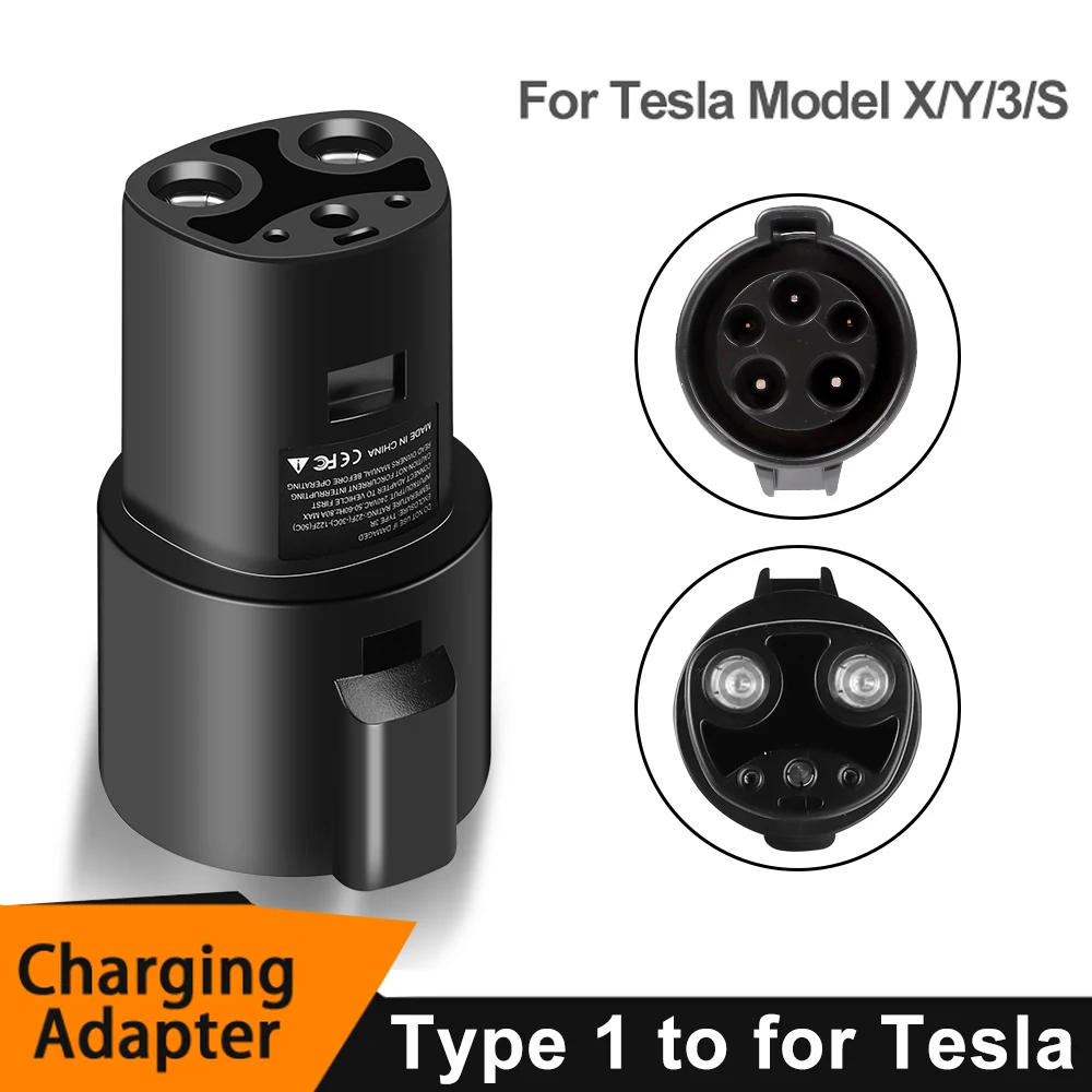 EV アダプタ Type1 J1772 にテスラ EV 充電器アダプタラッチモデル 3/S/Y/X 電気自動車車充電コンバータ