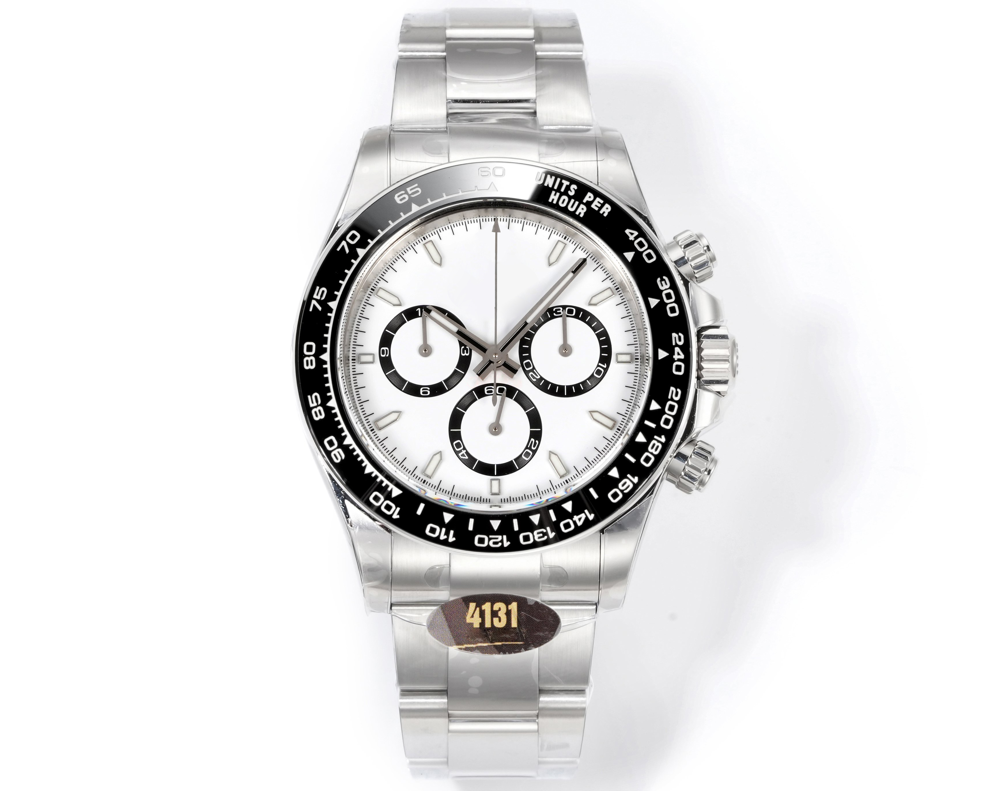 カスタマイズされたメンズ自動機械式時計の耐久鋼鉄ストラップ 42MM - J