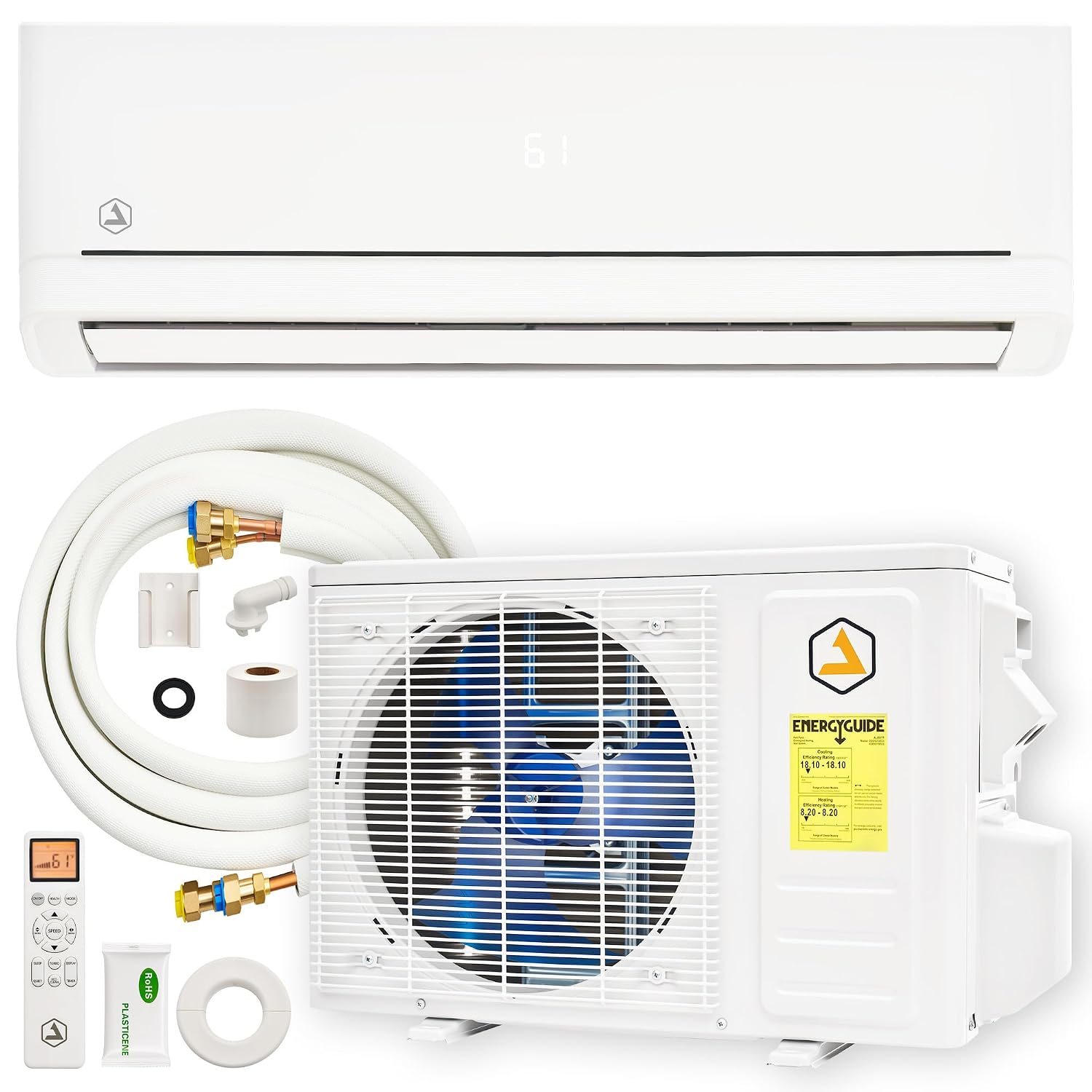 簡単 DIY 12,000 BTU ミニ スプリット AC