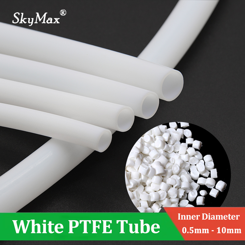 1 - 10 メートル白 PTFE チューブ Dia1/2/2.5/3/4/5/6/7/8/10 ミリメートル高温絶縁押出機 J ヘッド硬質パイプ 3D プリンタ接続