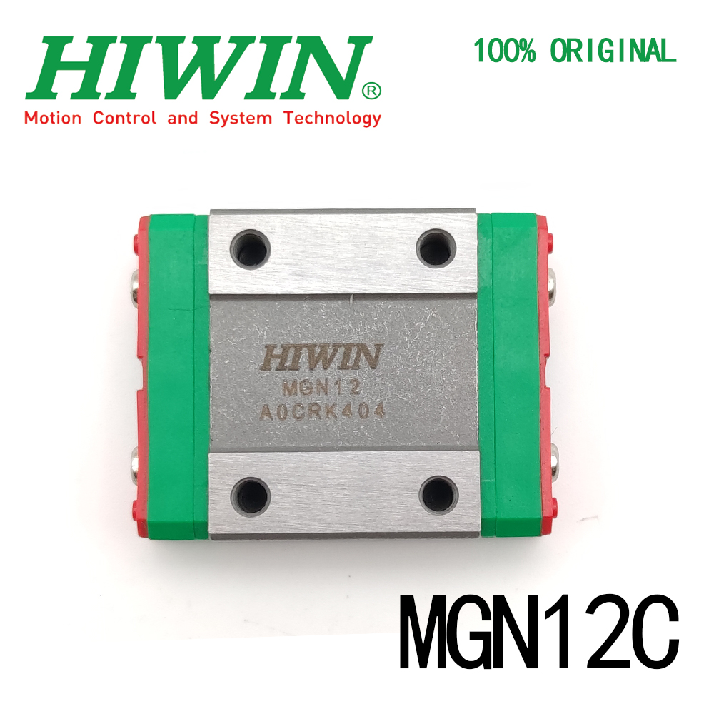 オリジナル HIWIN MGN12 高精度リニアガイド 50-550 ミリメートルカスタムレール MGN12C スライダーブロックミニリニアレール 3D プリンタ CNC