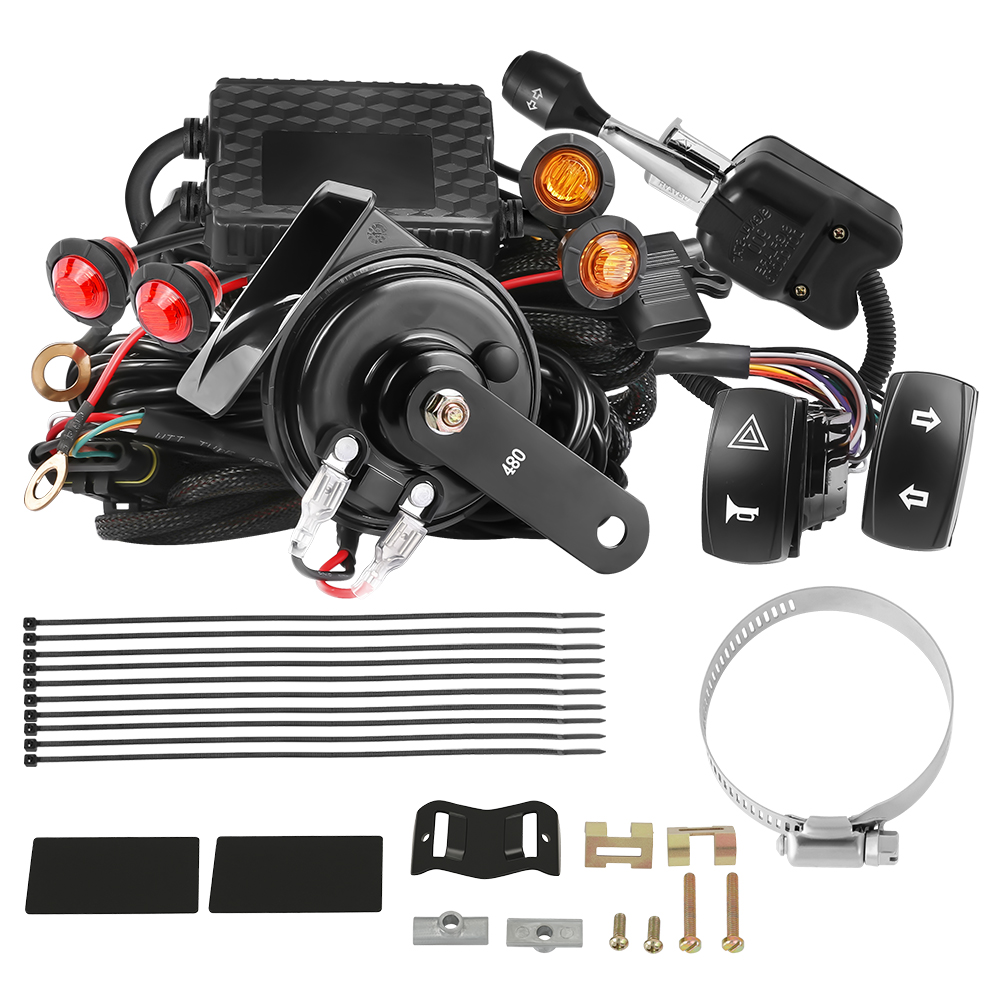 For Polaris RZR XP 1000 Northstar UTV Turn Signal Horn Street Legal Kit Universal ATV Blinker Kit 12V DC OEM Pre-Wire Waterproof