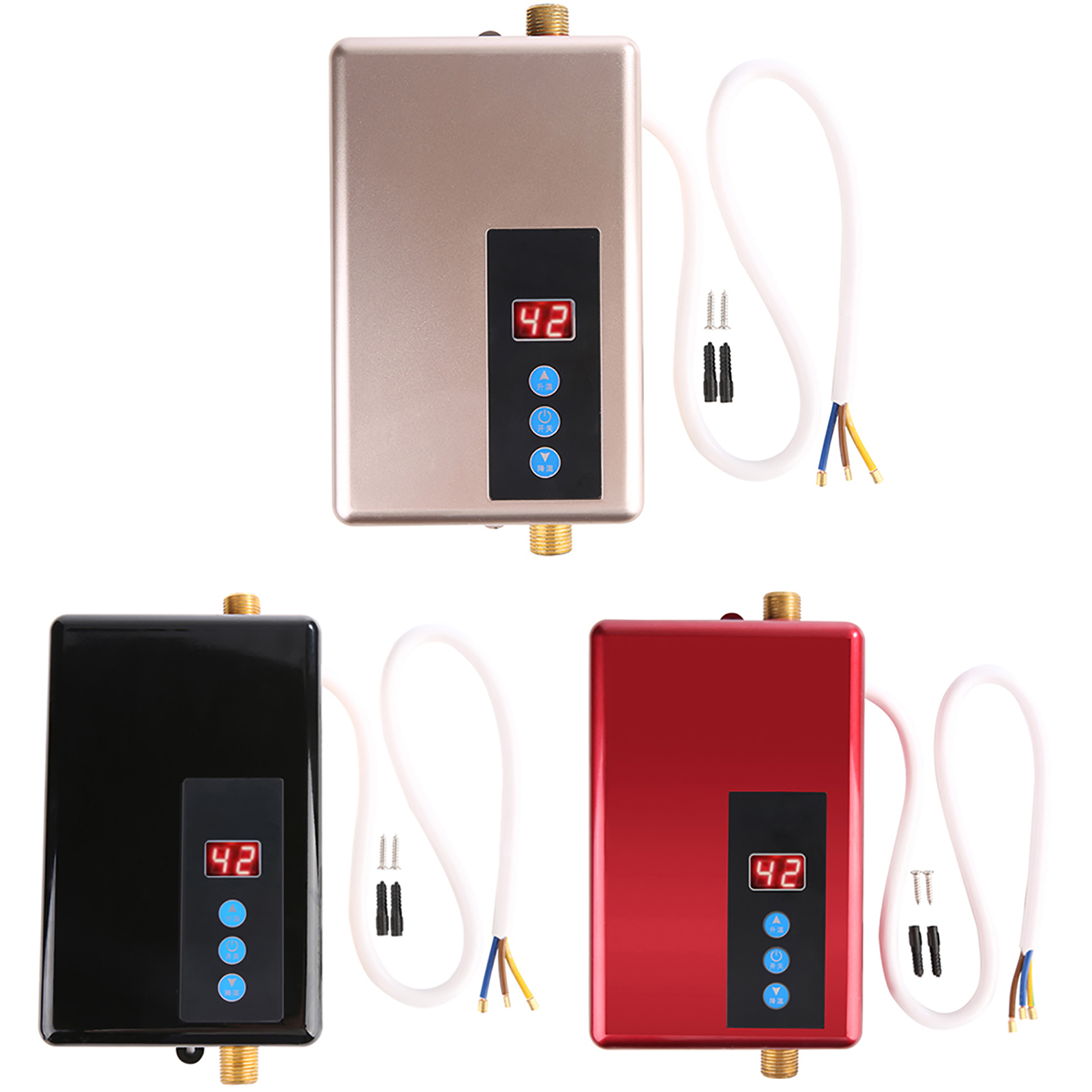 220V 5.5KW ミニインスタント電気温水器タンクレスシャワー温水システムキッチン