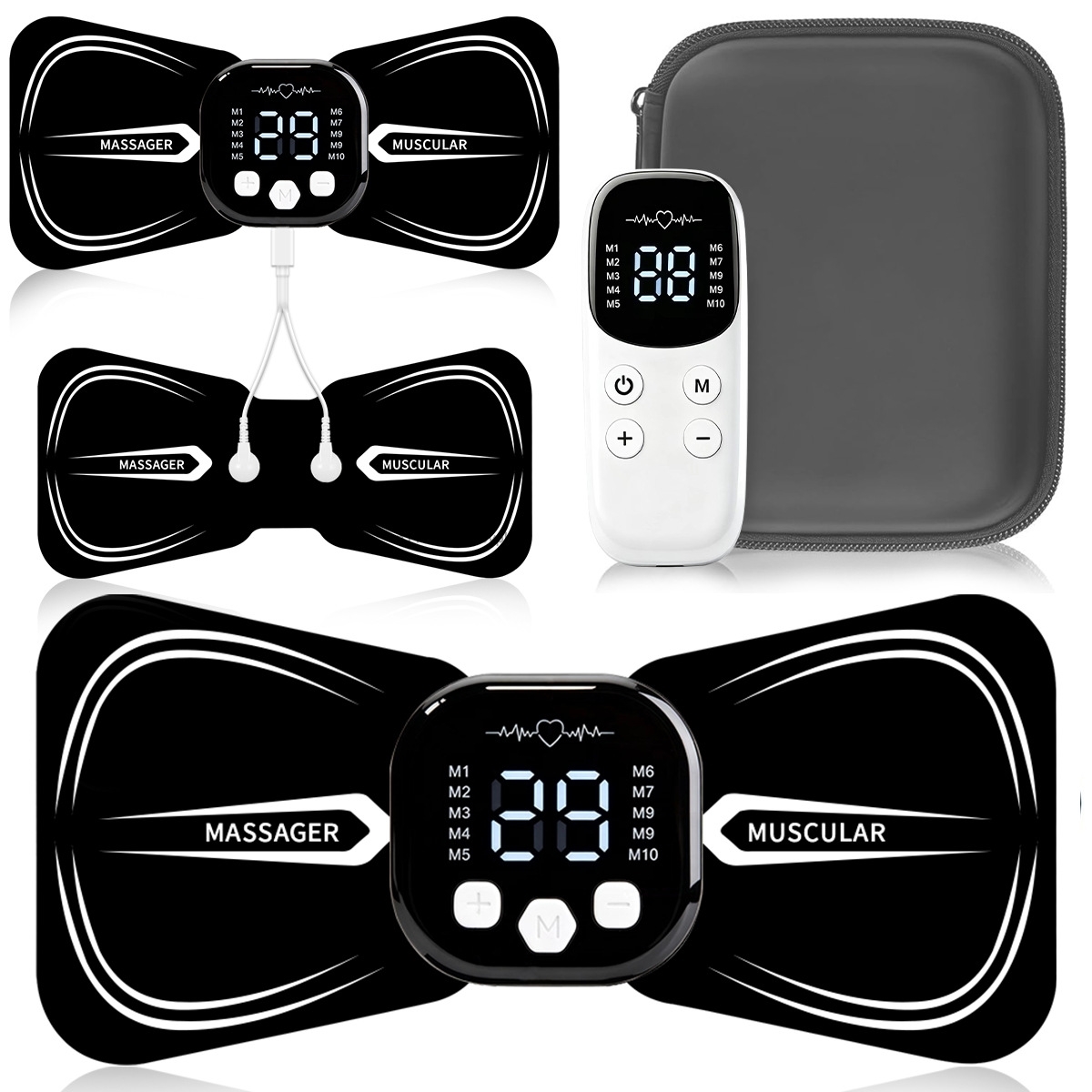 ネックマッサージャーボディマッサージ EMS 電気頸椎パッチ低周波パルス筋肉刺激パッド鎮痛リラクゼーション