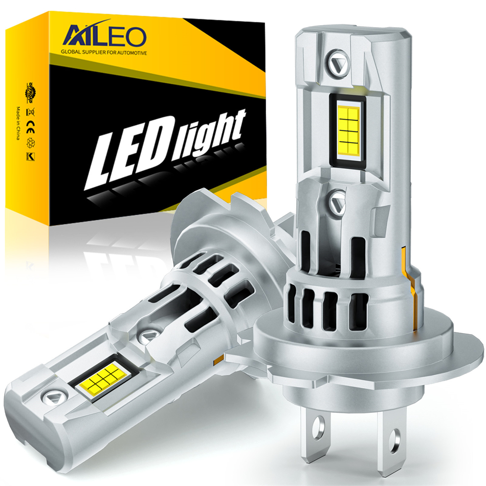 AILEO 2 個 Led ライト 22000Lm 100 ワット H7 CSP ヘッドライト電球車用 6500 18K ホワイトデーランニング自動車ランププラグ