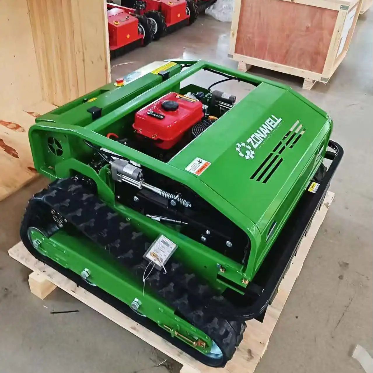 Green Giant 3800㎡/h ゼロターン追跡ワイヤレススマートリモートコントロール芝刈り機、4ストロークエンジン、カスタマイズ可能