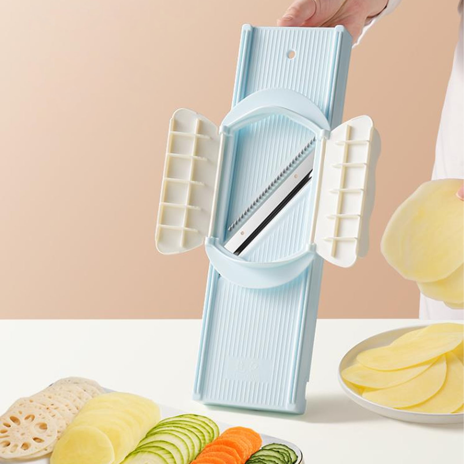キュウリスライスツールジャガイモスライスツール効率的な多機能ニンジンキュウリ野菜キッチン用
