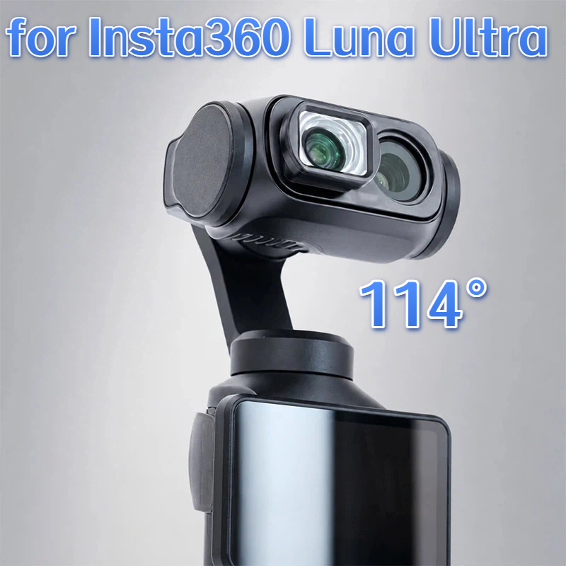 Insta360 Luna Ultra 用広角レンズ 114° FOV 磁気アタッチメント アクションカメラ ブロードビューアクセサリー Vlogging 旅行用