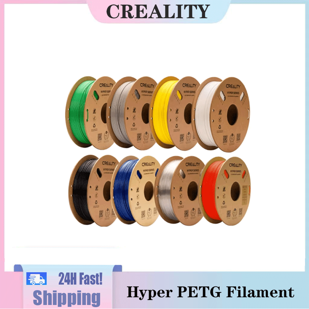 Creality ハイパー PETG フィラメント 1.75mm 高速 30-600mm/s 1kg/スプール ハイパー PETG フィラメント精度 ± 0.03 mm K1 Max 3D プリンター用