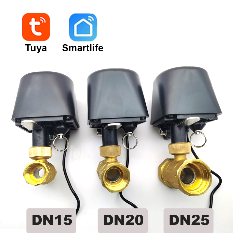 Tuya Zigbee または Wifi ウォーターバルブ遮断ボールバルブタイマーガーデンスマート蛇口コントローラー SmartLife サポート Alexa Google アシスタント