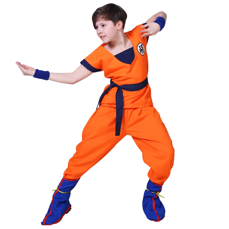 ハロウィン子供悟空衣装孫悟空大人のコスプレ衣装アニメスーパーヒーロー制服かつらカーニバルステージ子供服
