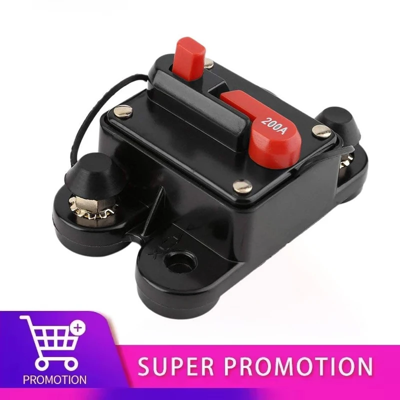 12V 24 48V DC サーキットブレーカー 40A 50A 60A 80A 100A 150A 200A 250A 300A 車のトラックオーディオリセット可能なヒューズ電圧保護