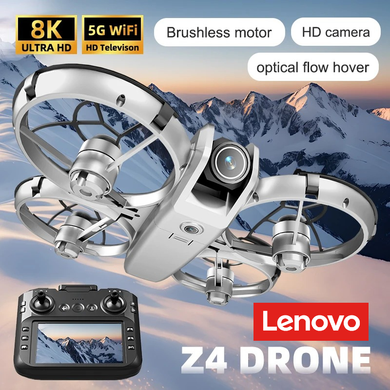 レノボ Z4 ミニドローン 8K プロフェッショナル 4K HD 8K カメラヘッドレスモードブラシレスリモコン付き WiFi FPV Quadcopter Dron