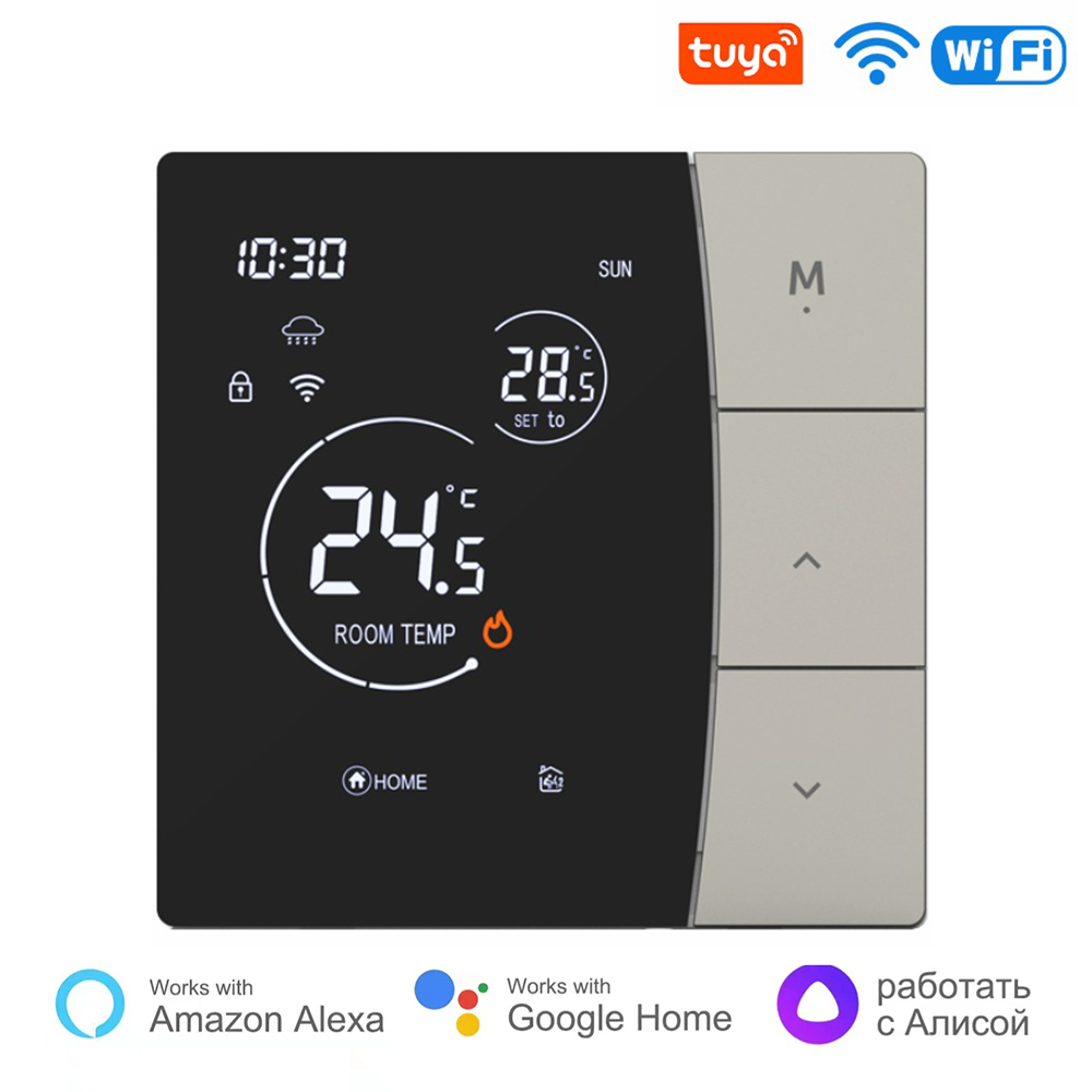 AC90-240V WIFI 16A サーモスタットスマートスイッチパネル電気床暖房システムリモコン用