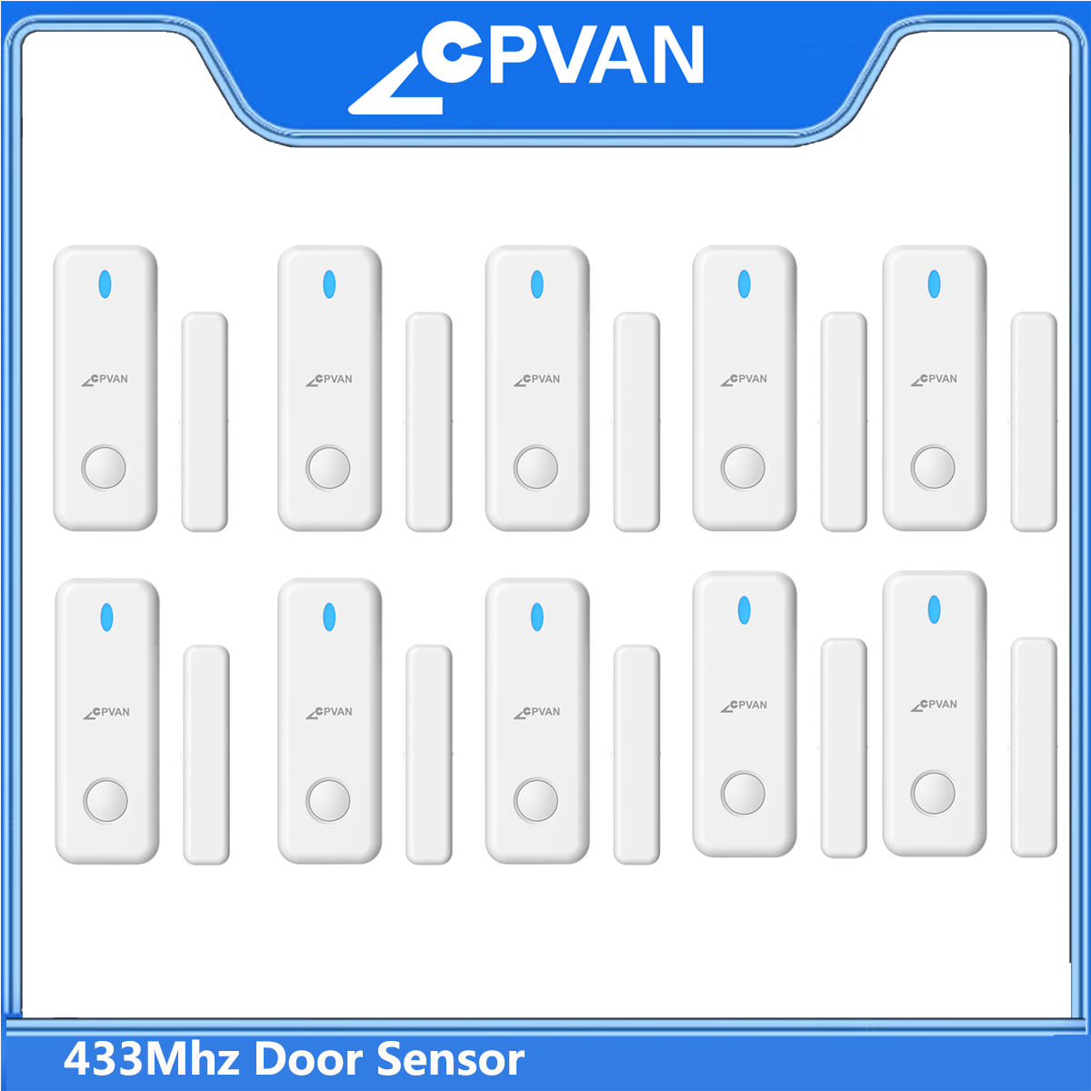 CPVAN ワイヤレス 433MHz ドアセンサー ウィンドウセンサー CP10/CP10 Pro/CP10 Pro LoRa/SN30W ホーム警報システム専用