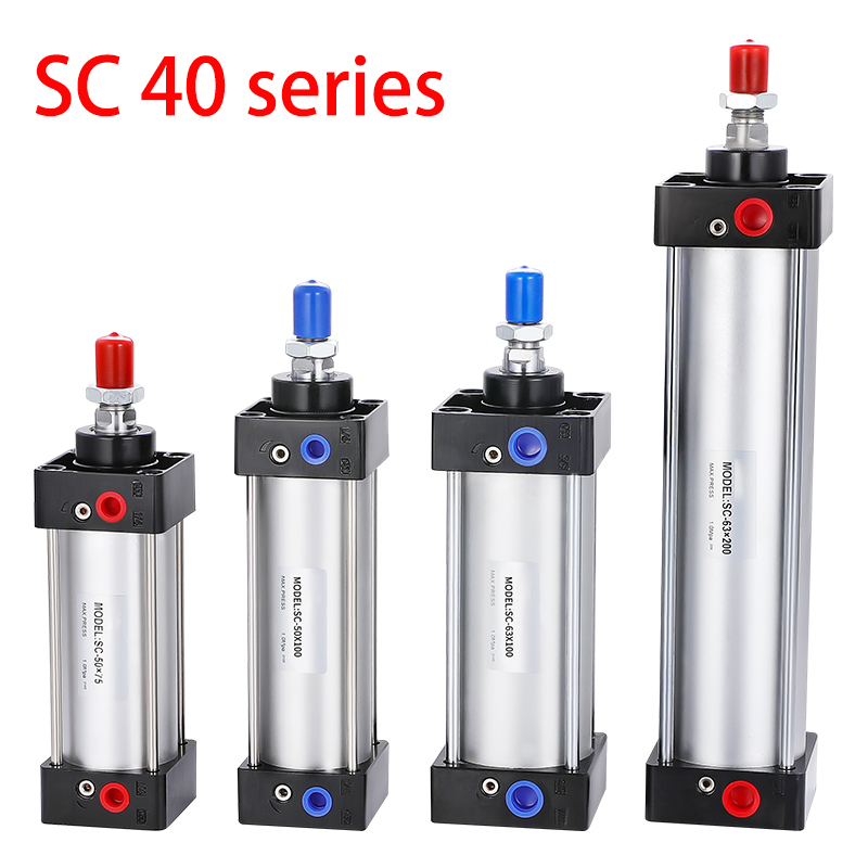 SC40 シリーズボア 40 ミリメートルストローク 25-1000 エアシリンダ複動片ロッド空気圧エアシリンダ価格 SC シリーズシリンダ