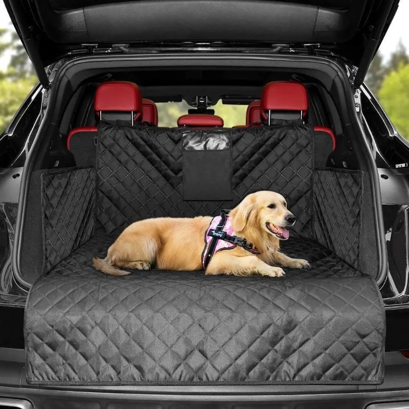 犬キャリア耐摩耗性犬カーシートカバー SUV 用防水ポータブル耐久性のあるライナーカバー車両を保護簡単にインストール