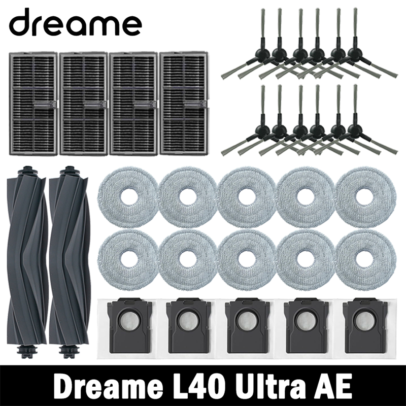Dreame L40 ウルトラ AE 掃除機交換アクセサリーメインサイドブラシ HEPA フィルターモップクロスダストバッグスペア