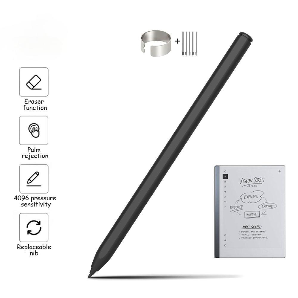 ReMarkable 2 Samsung BOOX 4096 用 EMR スタイラスペン 筆圧感知消しゴム パームリジェクション チルトセンシング Kindle Scribe 用