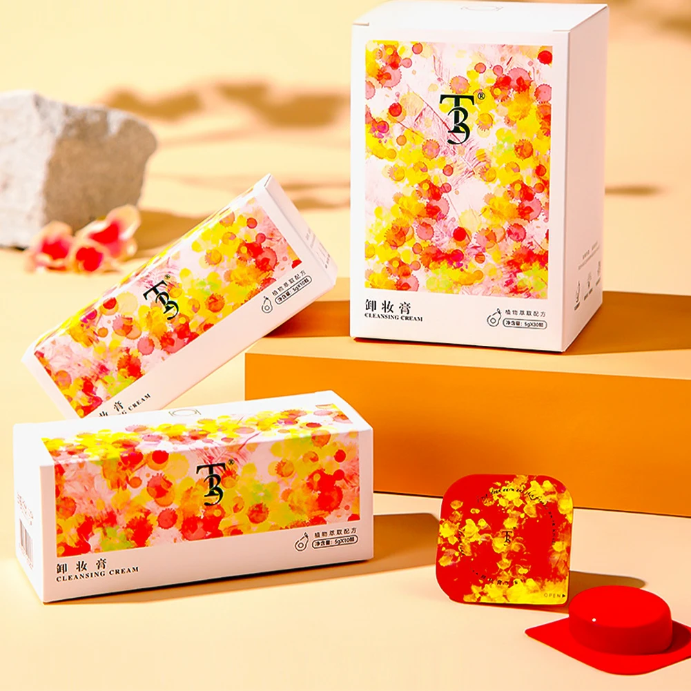 優しい無刺激メイク落としクリーム 5g×10本 使い捨てトラベルサイズ洗顔料 女性用