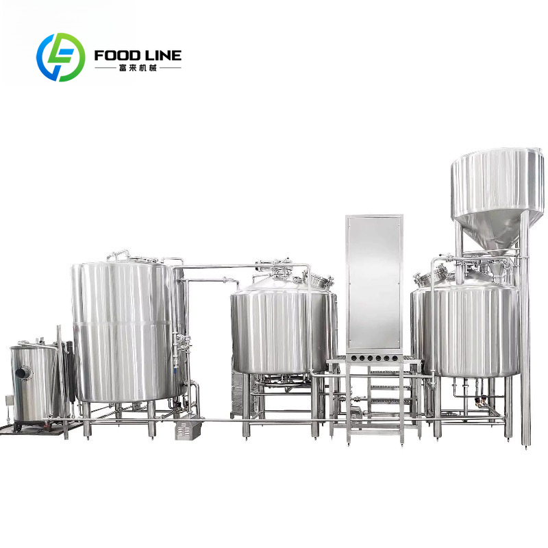 商業用クラフトビールの製造および加工工場に最適なカスタマイズされた 1000L 麦芽大麦ビール醸造システム