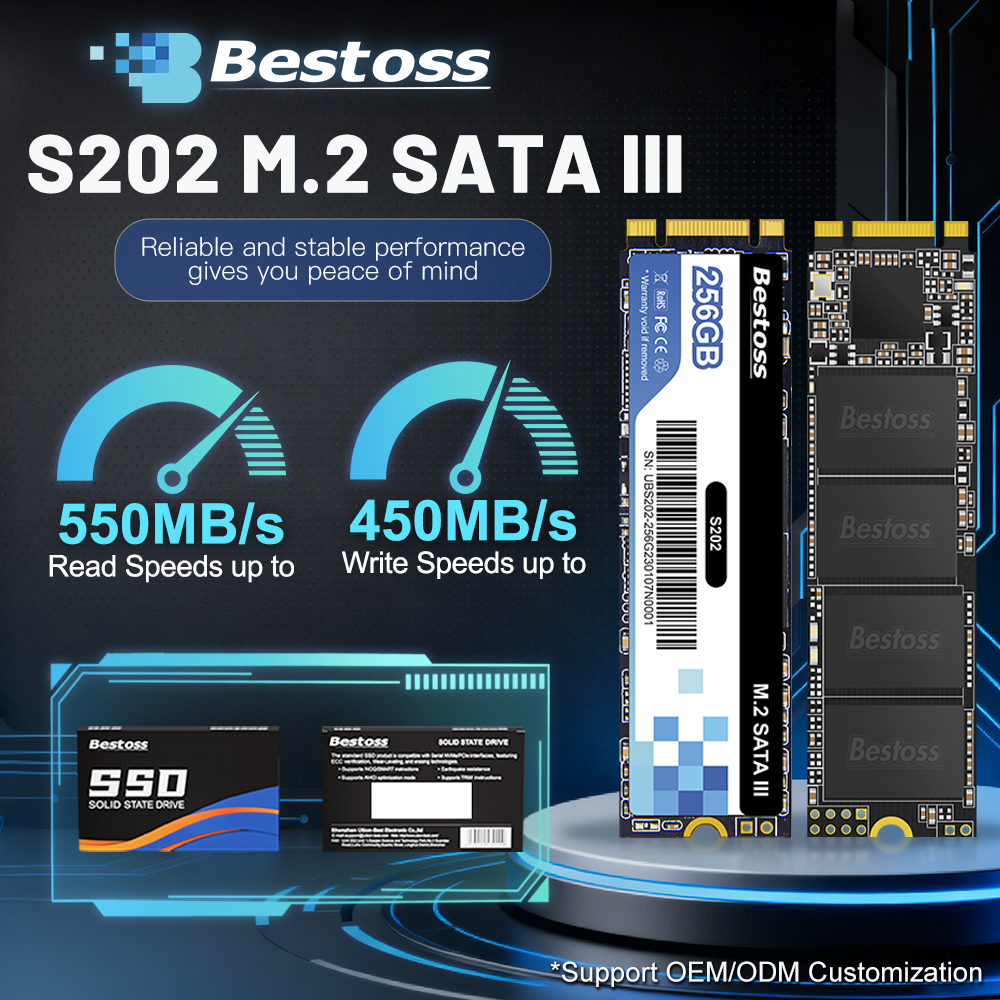 Bestoss M.2 Sata 3.0 2280 フル容量 120GB 128GB 240GB 256GB 480GB 512GB 1TB 2TB SSD 内蔵ソリッドステートドライブ