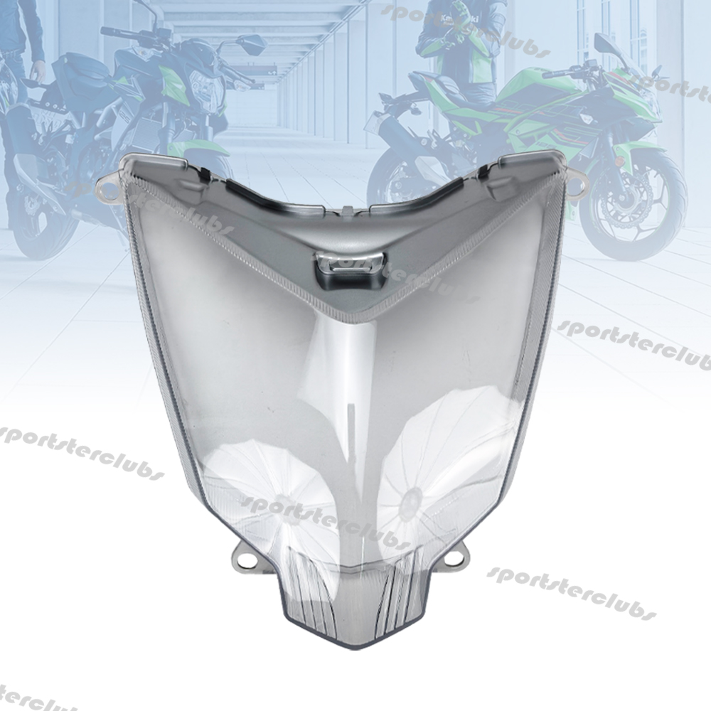 カワサキ Z125 2019-2024 Z 125 BR125 ABS 2020 2021 2022 2023 オートバイフロントヘッドライトガラスカバーヘッドランプレンズ