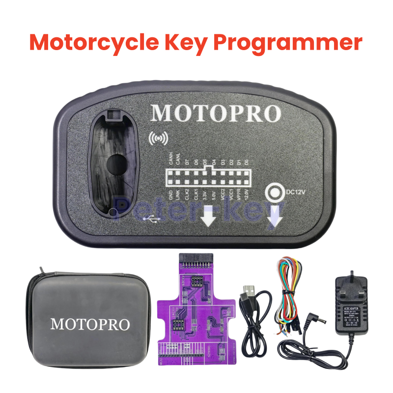 Peter-key MOTOPRO MTPRO オートバイキープログラマー基本バージョンオートバイトランスポンダーチップ読み取り書き込みリモートキープログラミング