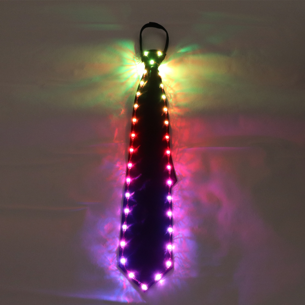 新しい LED ライトアップメンズ蝶ネクタイ発光ネクタイ詰め物パーティークリスマス衣装光る蝶ネクタイダンスパーティー用品