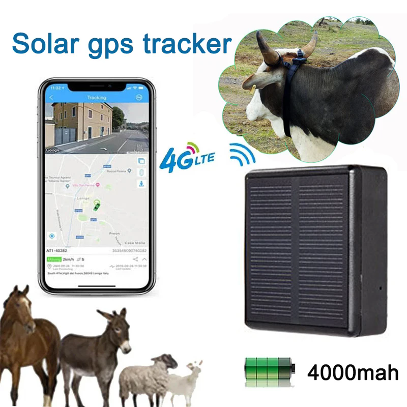 ソーラー 2 グラム 4 グラム GPS トラッカー RF-V24 WIFI 牛牛羊馬ラクダペット追跡デバイス人ペットスマート GPS ロケーター 4000mAh