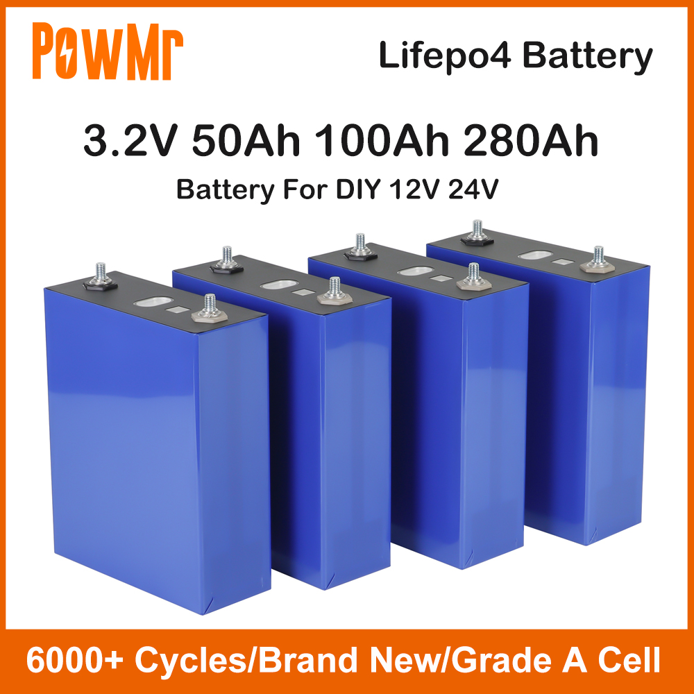 グレード A 3.2V 100Ah 280Ah Lifepo4 バッテリー DIY 12V 24V リチウムリン酸鉄充電式電池ソーラー RV キャンプボートホーム