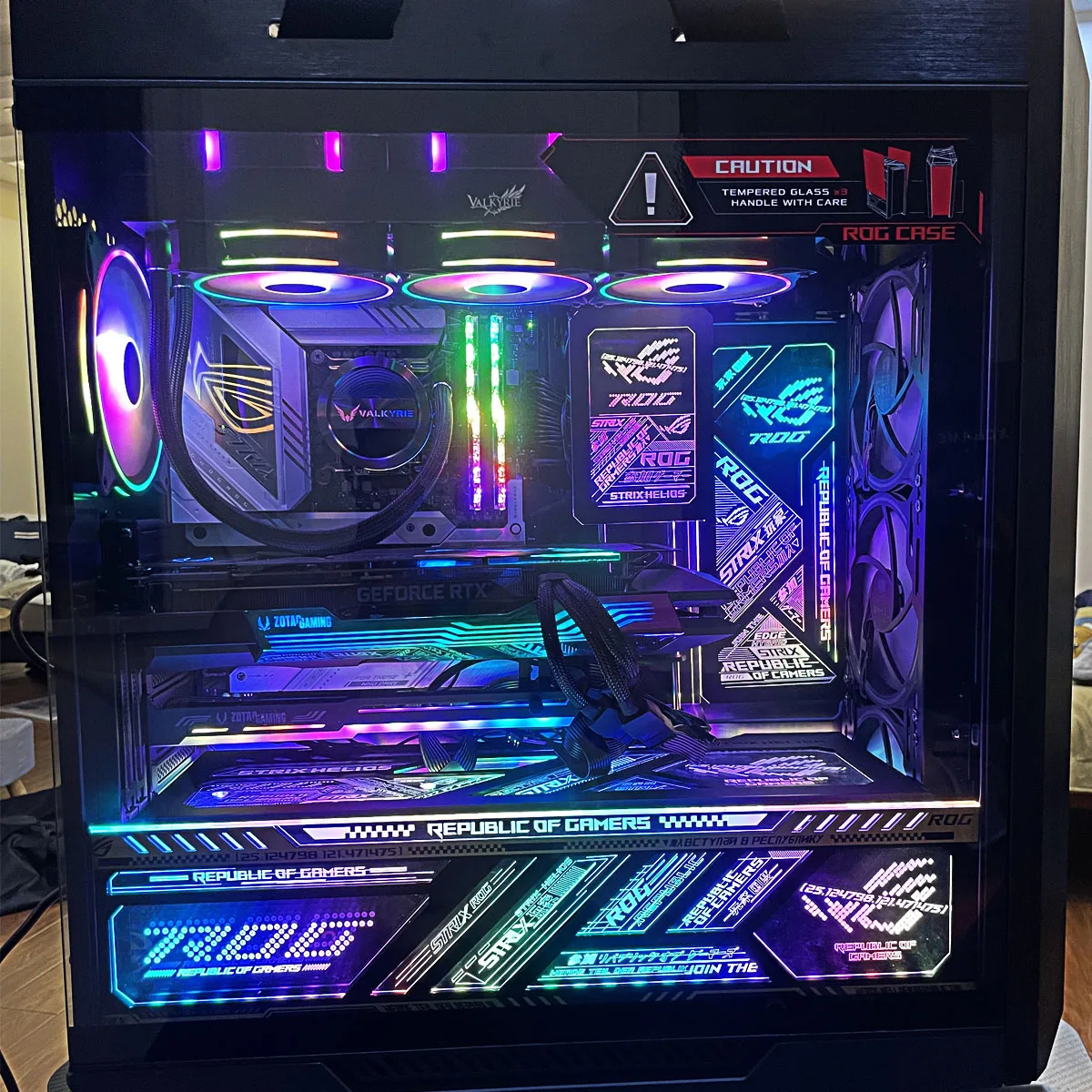 11 個 ARGB STRIX Helios 照明パネル ASUS ROG GX601 ケース、MOD PC ゲームキャビネットライトボードプレートオーラ同期