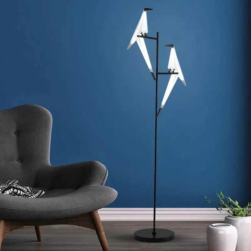Paper Chandelier Birds For Restaurant Living Room Dining Room Children's Origami Lamp LED Bird Designer Chandelier Lamp