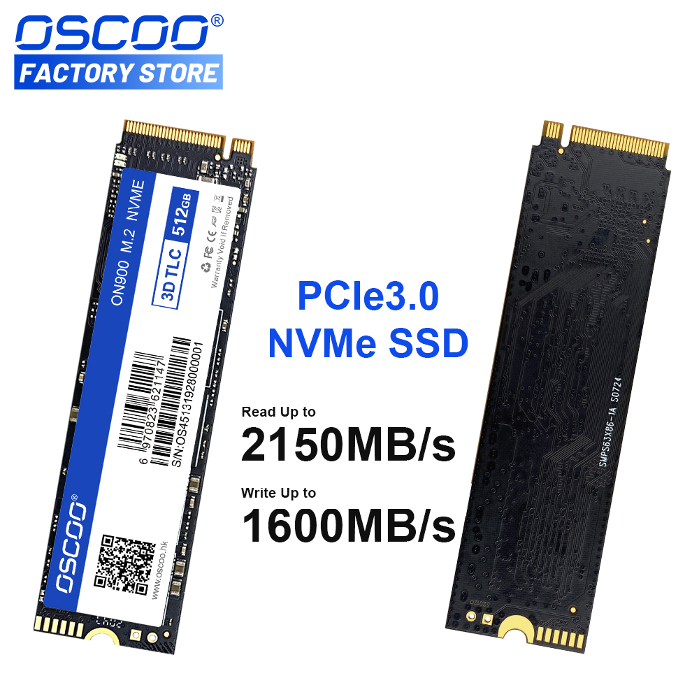 OSCOO M.2 2280 内蔵ソリッド ステート ドライブ NVMe 256GB 512GB SSD PCIe3.0 X4 3D TLC ハードディスク ラップトップ デスクトップ用工場出荷時の価格
