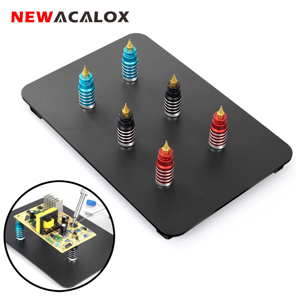 NEWACALOX サードハンドツール磁気ベース PCB ボード固定クリップはんだ付け補助手溶接修理治具はんだ付け用
