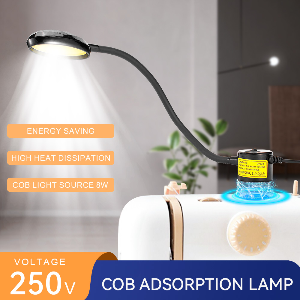 LED ミシンライト工業用照明ランプ旋盤ボール盤用柔軟な磁気作業灯ワークベンチ EU/米国プラグ