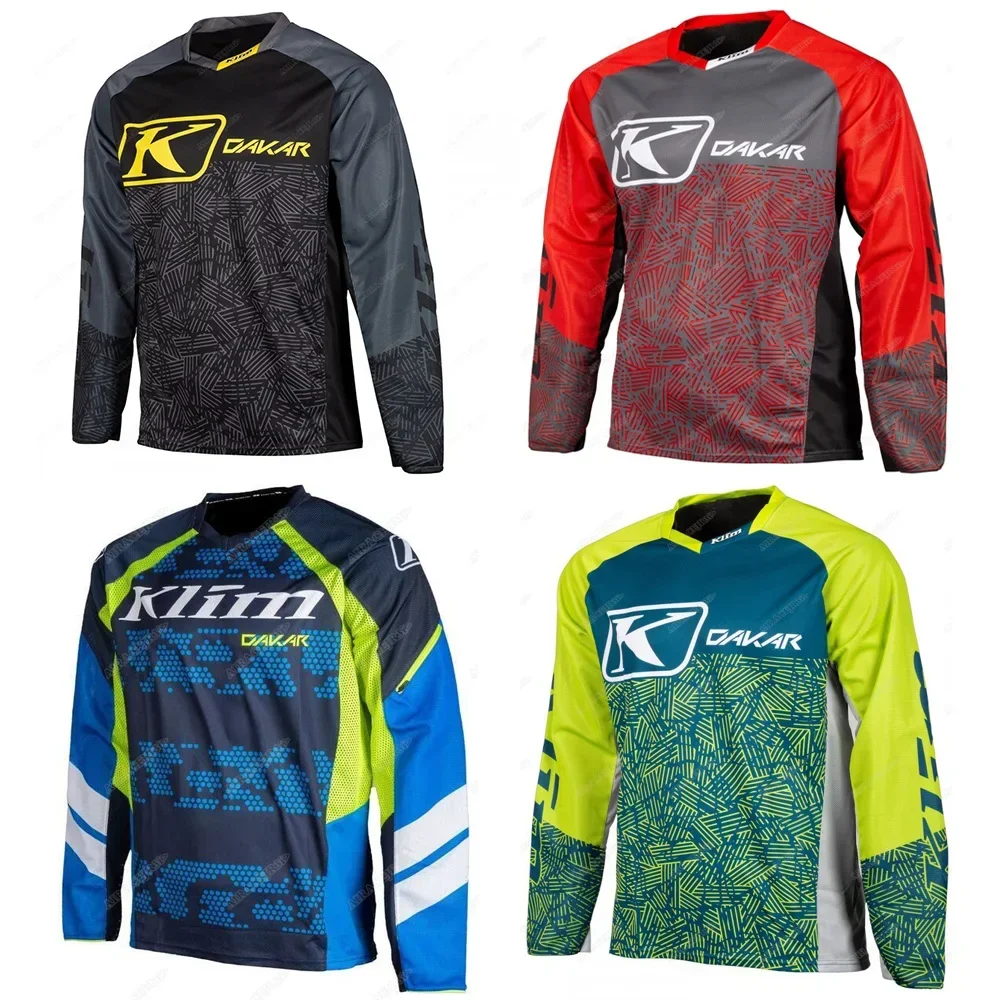 新しい K-Klim ラリーモトクロスマウンテンエンデューロバイク自転車ダウンヒル長袖 Tシャツサイクリング MTB レーシング MX GP ジャージ夏