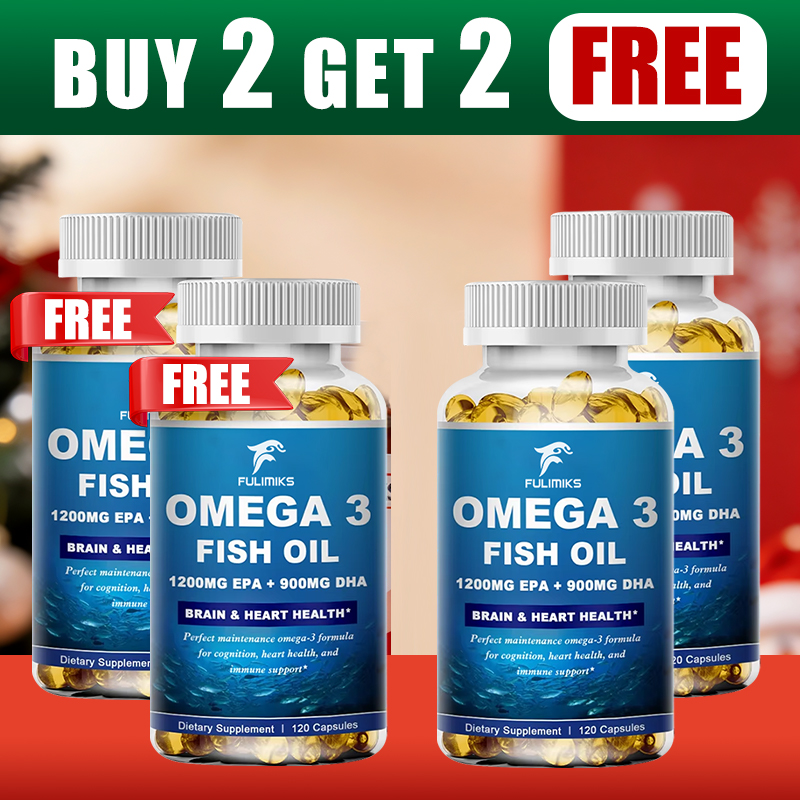 2 個購入すると 2 個無料!高効能オメガ 3 フィッシュオイル 3600mg カプセル、心臓、脳のための 2160mg オメガ 3