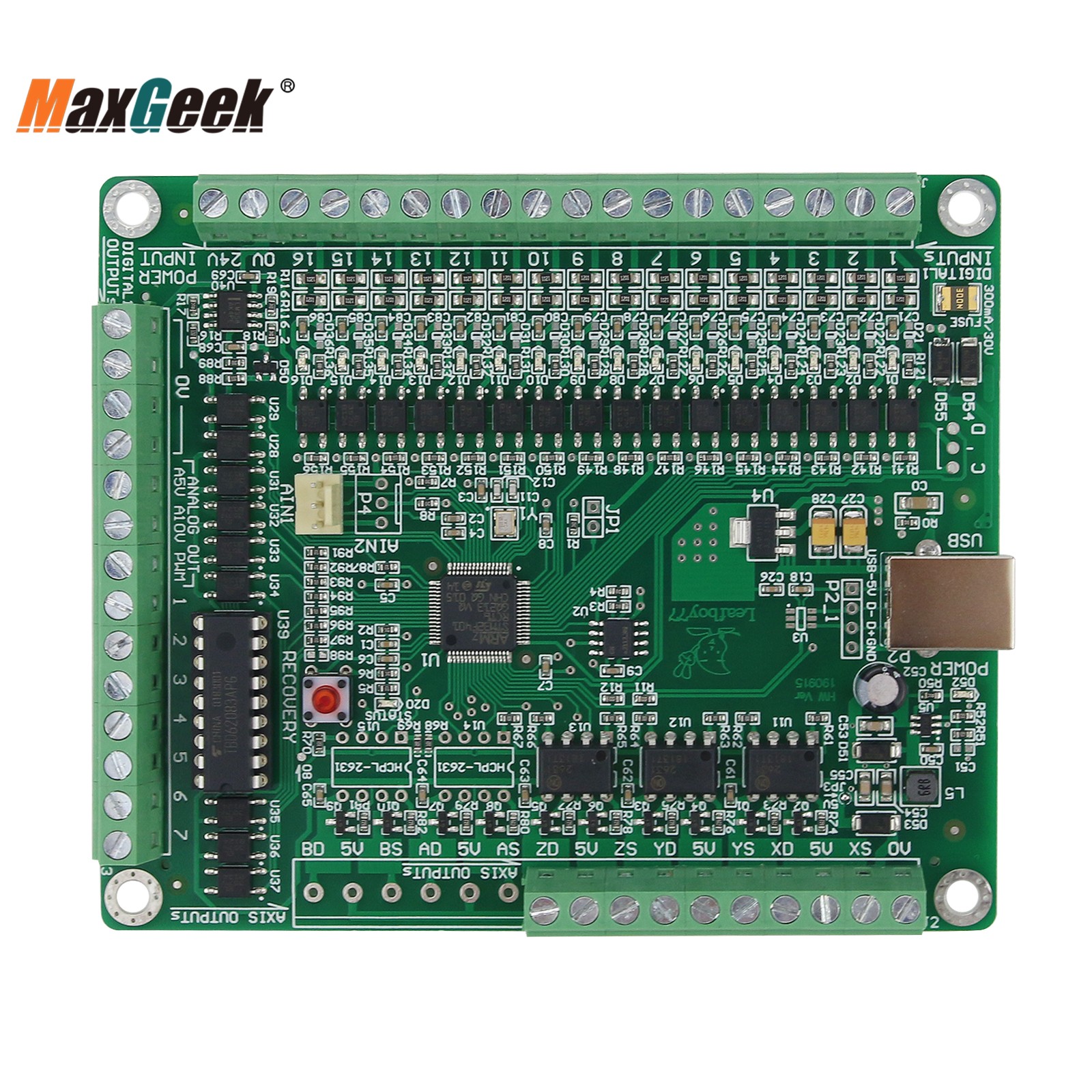 Maxgeek LF77-AKZ250-USB3-NPN 3 軸 5 軸 Mach3 モーションコントローラ Mach3 USB コントローラ CNC 彫刻機用
