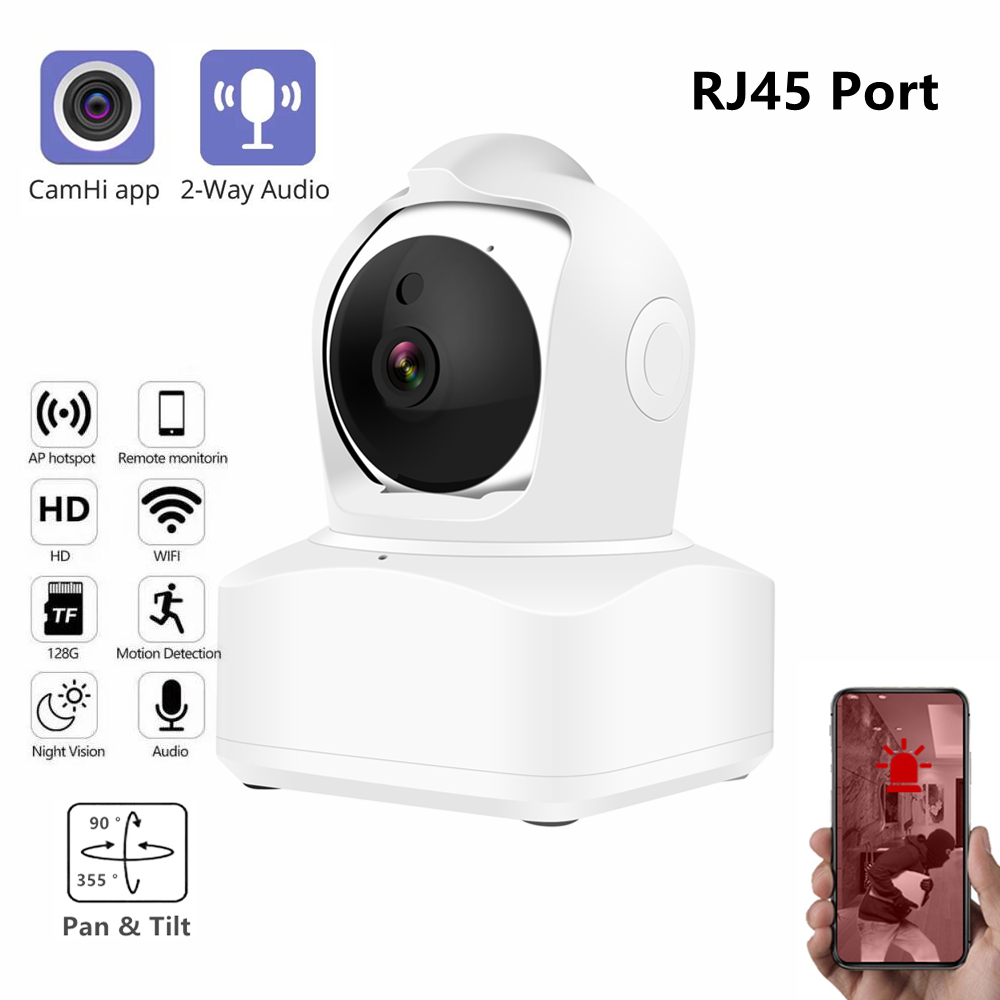 5MP WIFI IP PTZ カメラ屋内スマートホーム CamHi アプリ双方向オーディオパンチルトワイヤレスネットワーク CCTV カメラ RJ45 ポート
