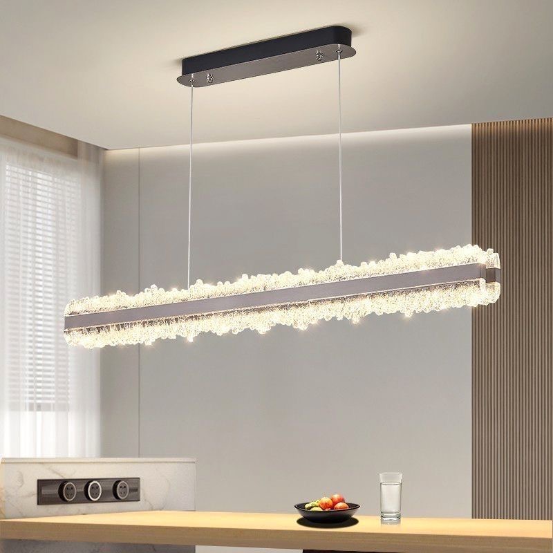 Luxury Decor Lighting Fixture Nordic Acrylic LE Chandelier for Table Dining Room Kitchen Island Office Pendant Lamp