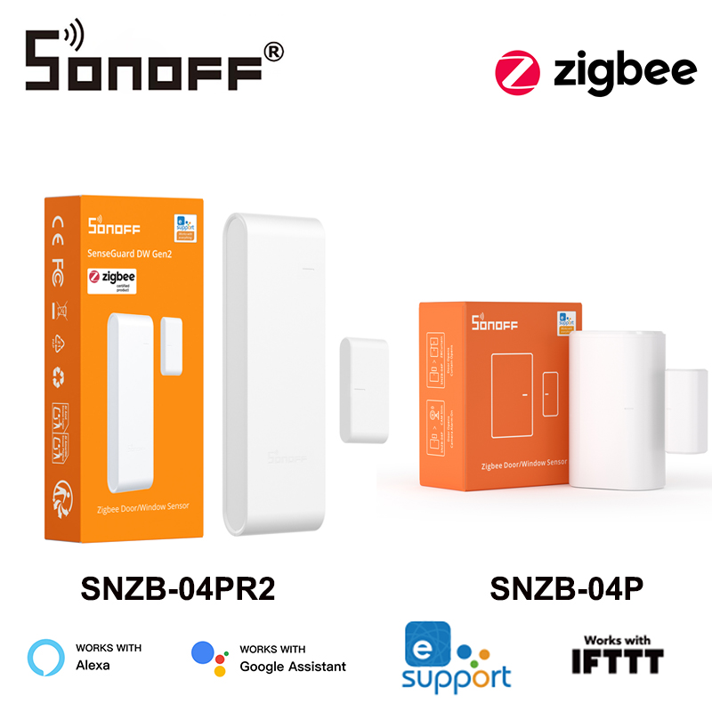 SONOFF SNZB-04P/SNZB-04PR2 Zigbee 3.0 ドア ウィンドウ センサー タンパー アラート ローカル スマート シーン Alexa Google Home と連携